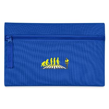 Schülerlotse Evolution Geschenk helfen schule - Federtasche - Royalblau - Vorne