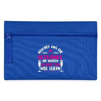 BRAUT / HOCHZEIT / FEIER / JUNGGESELLIN - Federtasche - Royalblau - Vorne