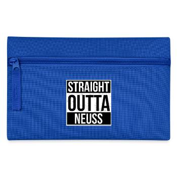 Straight Outta Neuss - Federtasche - Royalblau - Vorne