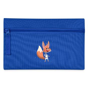 Fox « Hannah » - animaux de la forêt pour les enfants drôles - Trousse - bleu royal - Devant