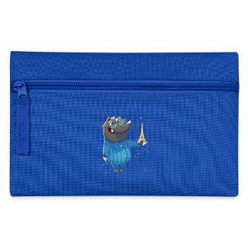 Mole « Nils » - animaux de la forêt pour les enfants drôles - Trousse - bleu royal - Devant