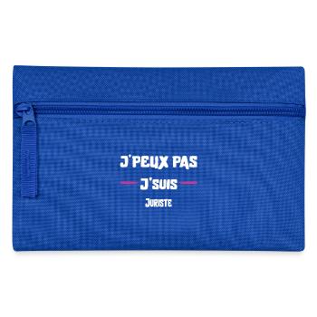 J'peux pas Juriste cadeau noël - Trousse - bleu royal - Devant