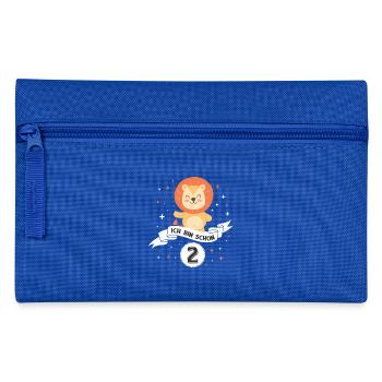 2 GEBURTSTAG KLEINKIND BABY BRUDER SCHWESTER TANTE - Federtasche - Royalblau - Vorne