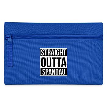 Straight Outta Spandau! | Berlin shirt - Pencil Case - royal blue - Front
