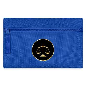 rechtsanwalt anwalt lawyer judge richter law justi - Federtasche - Royalblau - Vorne