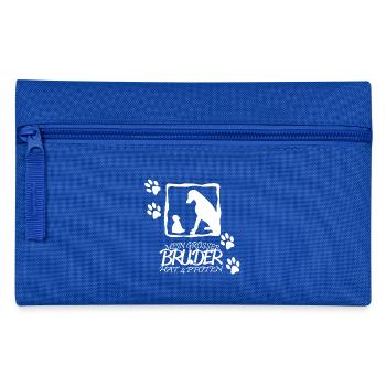 Mon grand frère a quatre pattes - Trousse - bleu royal - Devant