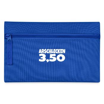 Arschlecken 3,50 Dreifuffzich Drei Fünfzig - Federtasche - Royalblau - Vorne