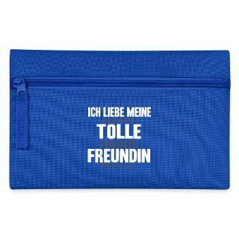 Ich liebe meine Freundin - Auto Tuning Shirt - Federtasche - Royalblau - Vorne
