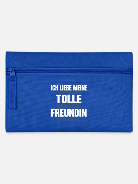 Ich liebe meine Freundin - Auto Tuning Shirt - Federtasche - Royalblau