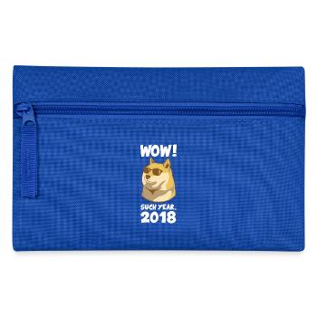 Cool dog with sunglasses - Success in 2018 - Pencil Case - royal blue - Front