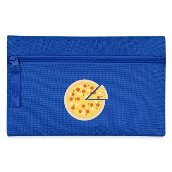 Pizza T-Shirts - Federtasche - Royalblau - Vorne
