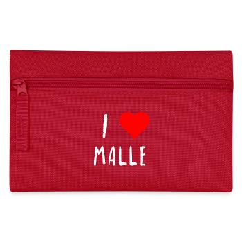 I love Malle Mallorca Liebe Party Geschenk Idee - Federtasche - Rot - Vorne