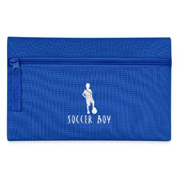 Soccer Boy Fußball Junge Sport Geschenk Idee - Federtasche - Royalblau - Vorne