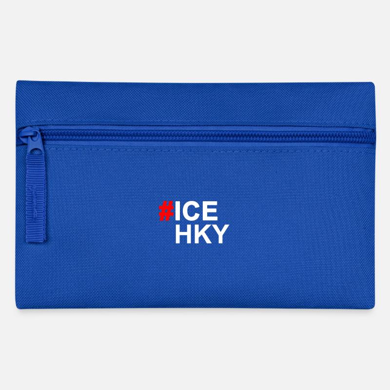 Eishockey - Federtasche - Royalblau