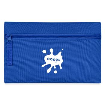 Spot ooops white - Pencil Case - royal blue - Front