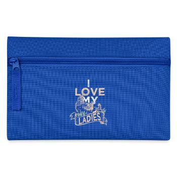 I Love My Ladies Chicken Lovers Farmer Gift - Pencil Case - royal blue - Front