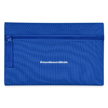 #mussdawurschtsein - Federtasche - Royalblau - Vorne