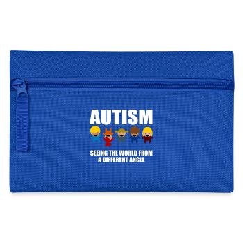 Autism Awareness Gift T-shirt - Federtasche - Royalblau - Vorne