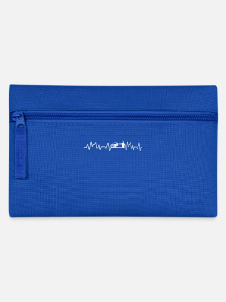 Heartbeat Fahrlehrer T-Shirt Geschenk Fahrschule - Federtasche - Royalblau
