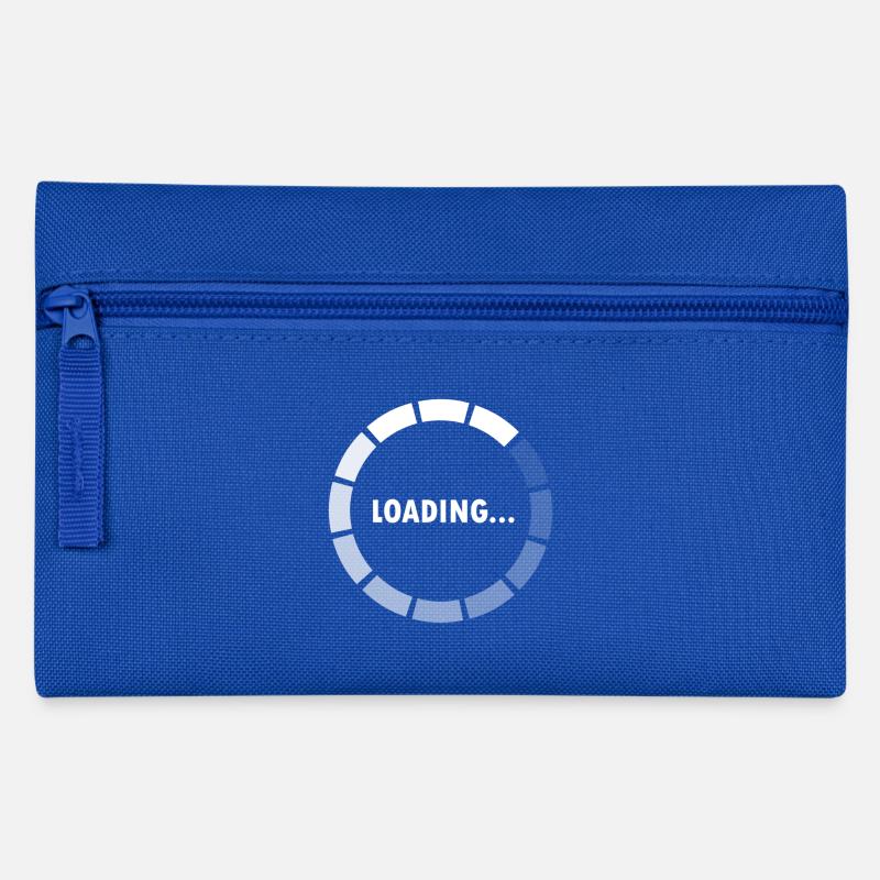 Ajax Loader - loading - waiting - Pencil Case - royal blue
