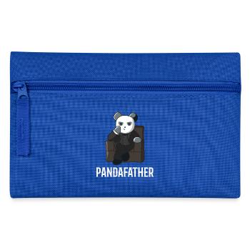 Panda père papa cadeau fête des pères idée ours costume - Trousse - bleu royal - Devant