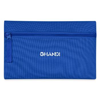 Ghandi (white) - Pencil Case - royal blue - Front