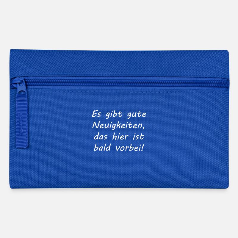 Bald vorbei - Federtasche - Royalblau