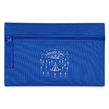 Eine Millionen Sterne Hotel / Camping Zelt Himmel - Federtasche - Royalblau - Vorne
