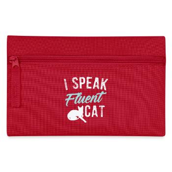 Lustige Katze - Federtasche - Rot - Vorne