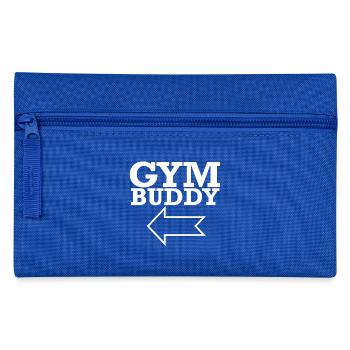 Fitness Gym Fitnessstudio Partner Shirt - Pencil Case - royal blue - Front