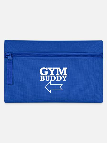 Fitness Gym Fitnessstudio Partner Shirt - Federtasche - Royalblau