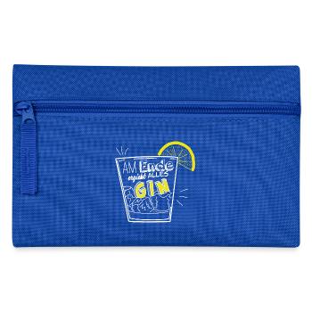 In the end, everything results in GIN gift idea - Pencil Case - royal blue - Front