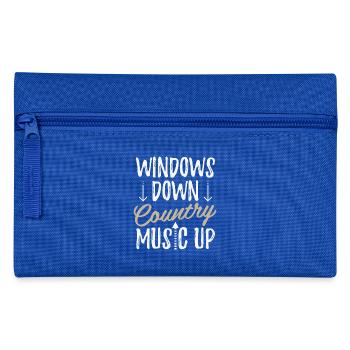 Music Shirt - Pencil Case - royal blue - Front