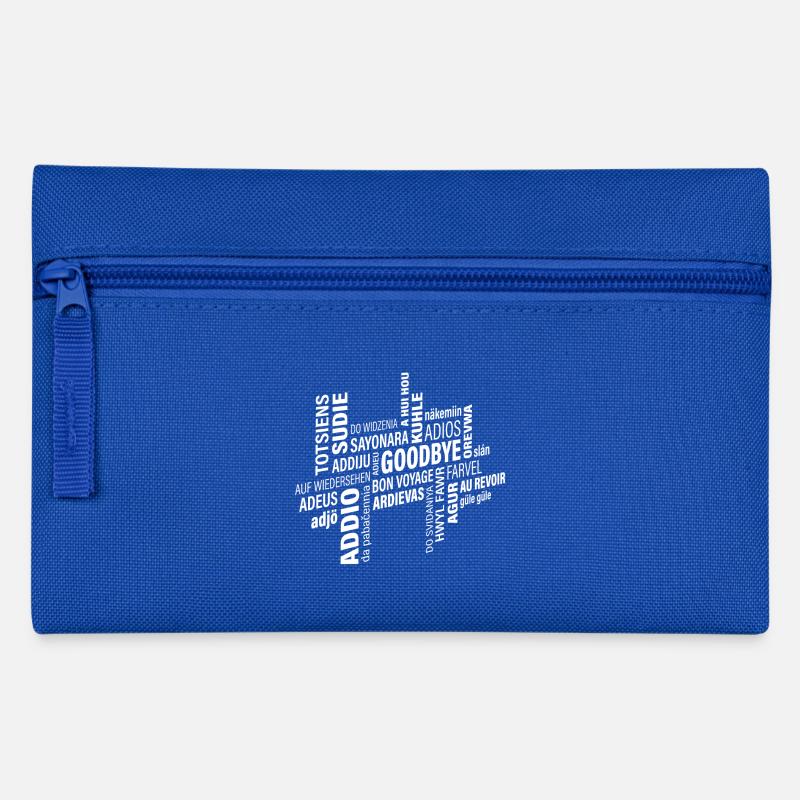 Goodbye - Pencil Case - royal blue