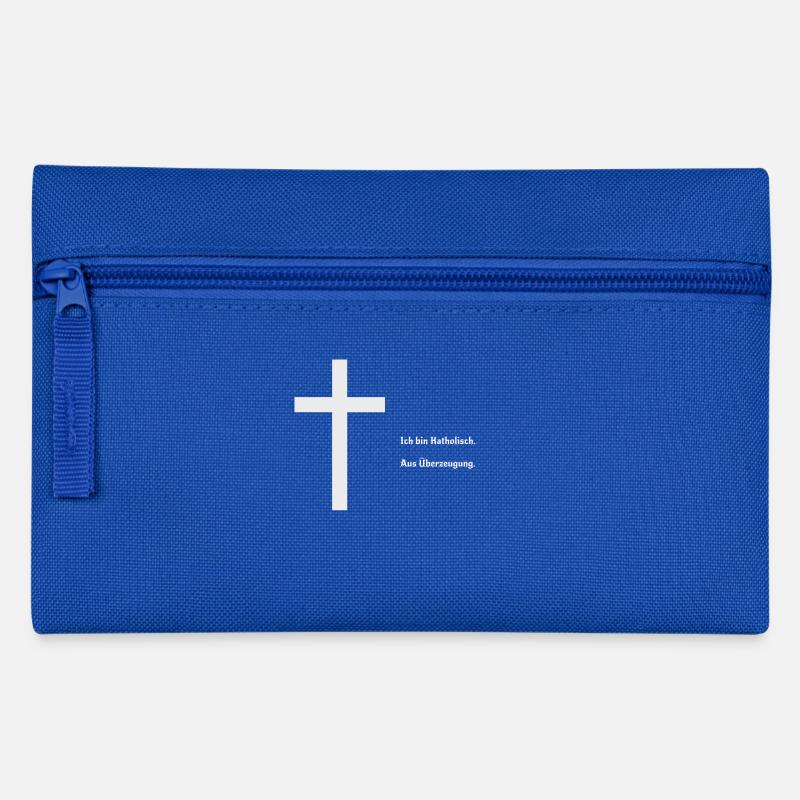 Ich bin katholisch. Aus Überzeugung. - Federtasche - Royalblau