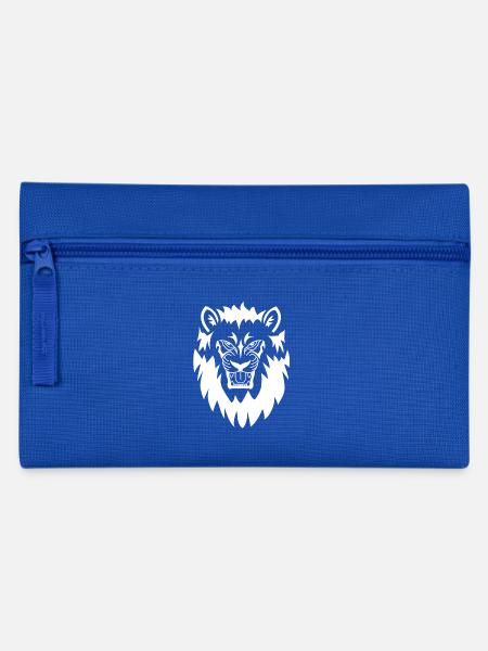 Löwe - Federtasche - Royalblau
