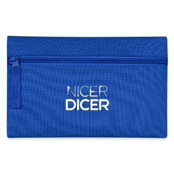 NICER DICER, cadeau, drôle - Trousse - bleu royal - Devant