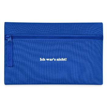 Ich wars nicht - Federtasche - Royalblau - Vorne