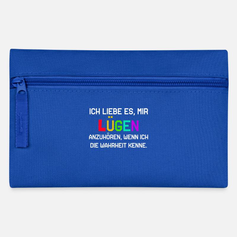 Lügen - Federtasche - Royalblau