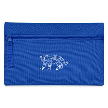 Panther geometrisch Tier Dreieck Hipster Geschenk - Federtasche - Royalblau - Vorne