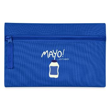 Mayo geht immer! - Federtasche - Royalblau - Vorne