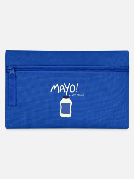 Mayo geht immer! - Federtasche - Royalblau
