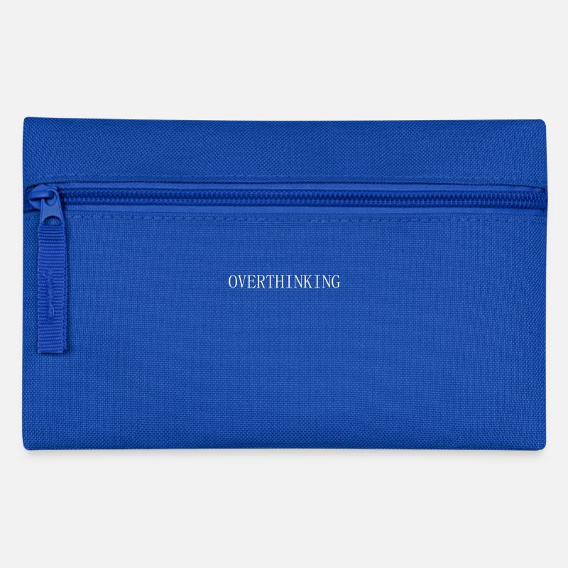 Overthinking - Federtasche - Royalblau