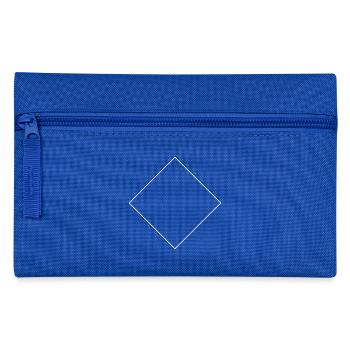 Viereck schräg - Federtasche - Royalblau - Vorne