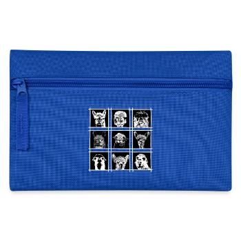 Lama alpaca alpaca animals gift idea - Pencil Case - royal blue - Front