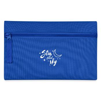 Star Moon Gift Night Sky Espace extra-atmosphérique Tous - Trousse - bleu royal - Devant