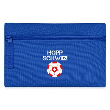 Hopp Schwiiz- Hopp Suisse Football National Nati - Trousse - bleu royal - Devant