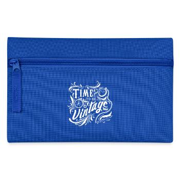 Il est temps d'être vintage - Trousse - bleu royal - Devant