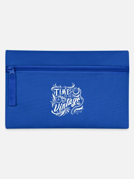 Time to be vintage - Federtasche - Royalblau