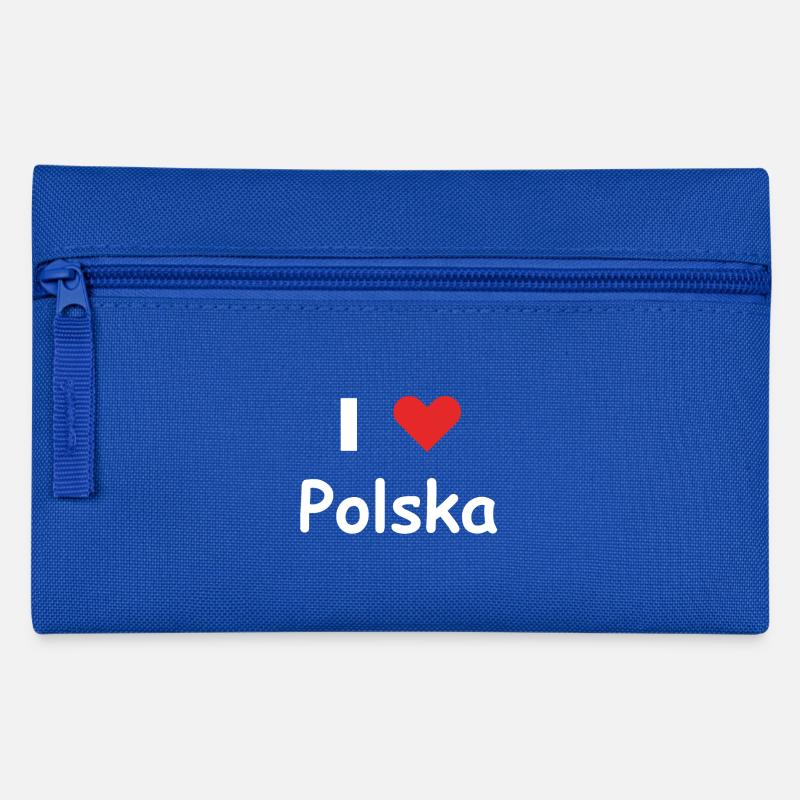 J'aime Polska - Trousse - bleu royal